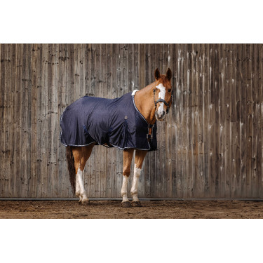 Camisa Equithème Micro mesh Azul-marinho