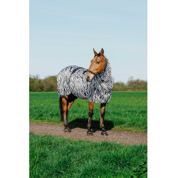 Camisa anti-eczema zebra Riding World Zebra preto / branco Motivos Camisa anti-eczema zebra Riding World Zebra preto / branco Motivos