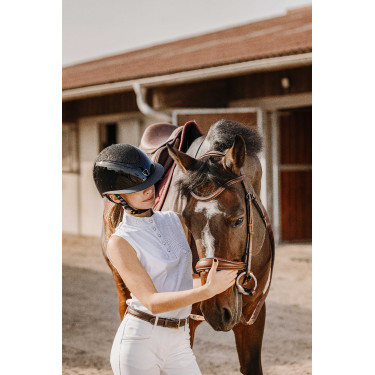 Polo em malha Equithème Molly Branco