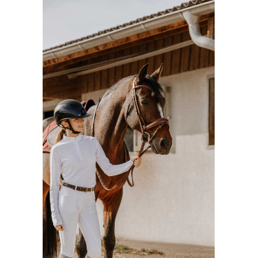 Polo em malha Equithème Buffy Branco