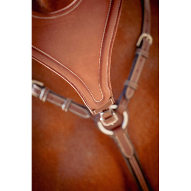 Sete de martingala Pénélope Bip Liso Elástico Avelã Castanho