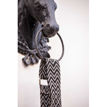 Bandoleira Pénélope Preto / cru