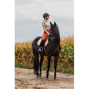 Camiseta Equithème Marion  Cinzento-acastanhado Castanho