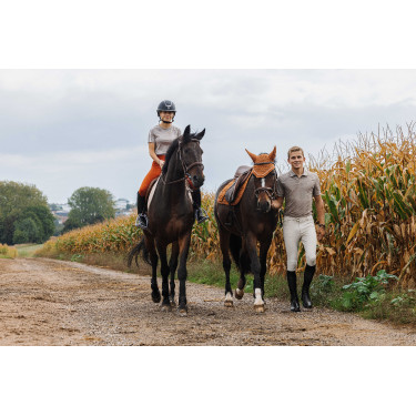 Camiseta Equithème Marion  Cinzento-acastanhado Castanho
