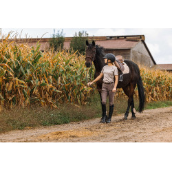 Camiseta Equithème Marion  Cinzento-acastanhado Castanho