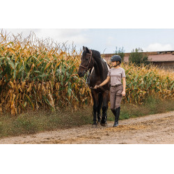 Camiseta Equithème Marion  Cinzento-acastanhado Castanho