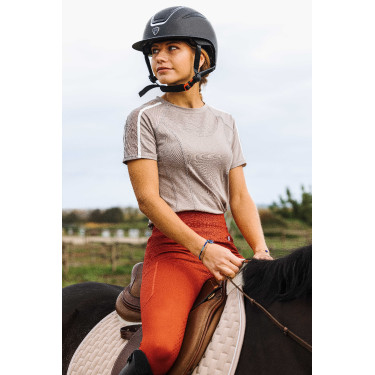 Camiseta Equithème Marion  Cinzento-acastanhado Castanho