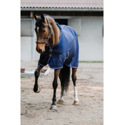 Camisa Equithème Classic 3D mesh Azul-marinho