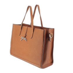 Bolsa Pénélope Romane Conhaque Castanho Bolsa Pénélope Romane Conhaque Castanho