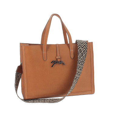 Bolsa Pénélope Romane Conhaque Castanho Bolsa Pénélope Romane Conhaque Castanho