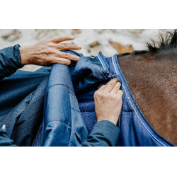 Onderdeken Equithème Classic Azul-marinho Onderdeken Equithème Classic Azul-marinho