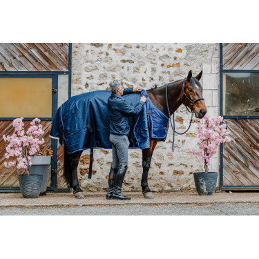 Onderdeken Equithème Classic Azul-marinho Onderdeken Equithème Classic Azul-marinho