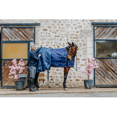 Onderdeken Equithème Classic Azul-marinho Onderdeken Equithème Classic Azul-marinho