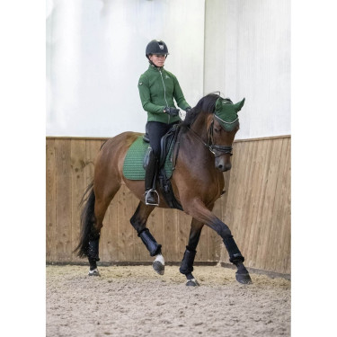 Tapete LeMieux Suede Dressage Square Verde caçador Tapete LeMieux Suede Dressage Square Verde caçador