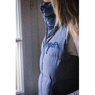 Colete acolchoado sem mangas Pénélope Sonia Azul-marinho