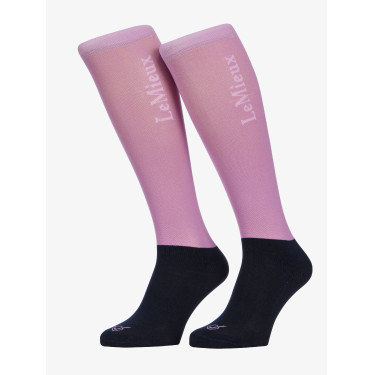 Meias de competição LeMieux Sparkle Malva Violeta
