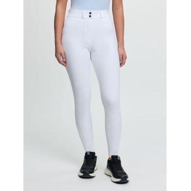 Calça LeMieux fundo de silicone Izzy Young Rider Branco Calça LeMieux fundo de silicone Izzy Young Rider Branco