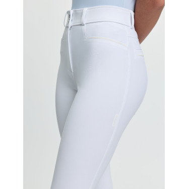 Calça LeMieux fundo de silicone Izzy Young Rider Branco Calça LeMieux fundo de silicone Izzy Young Rider Branco