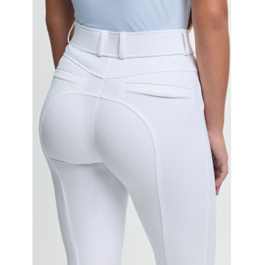 Calça LeMieux fundo de silicone Izzy Young Rider Branco Calça LeMieux fundo de silicone Izzy Young Rider Branco