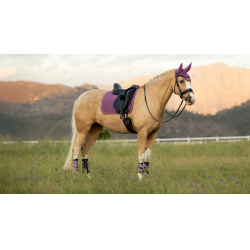 LeMieux Suede Dressage Square Reflective Malva Violeta LeMieux Suede Dressage Square Reflective Malva Violeta