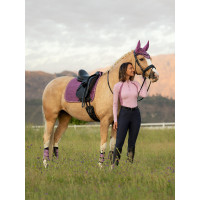 LeMieux Suede Dressage Square Reflective Azul-marinho