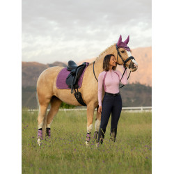 LeMieux Suede Dressage Square Reflective Malva Violeta LeMieux Suede Dressage Square Reflective Malva Violeta