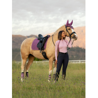LeMieux Suede Dressage Square Reflective Malva Violeta LeMieux Suede Dressage Square Reflective Malva Violeta