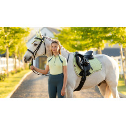 Tapete LeMieux Reflective Suede Misto GP Square Macaron Branco