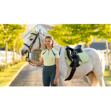 Tapete LeMieux Reflective Suede Misto GP Square Macaron Branco