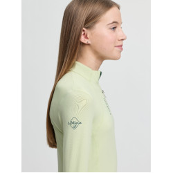Camada base LeMieux Young Rider Classique de mangas compridas Macaron Verde