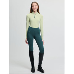 Camada base LeMieux Young Rider Classique de mangas compridas Macaron Verde