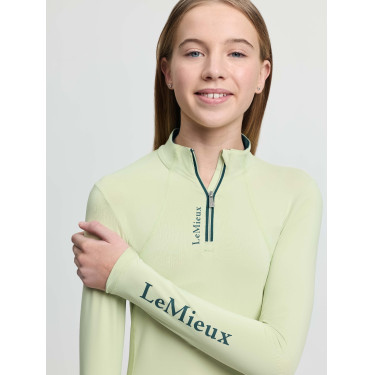 Camada base LeMieux Young Rider Classique de mangas compridas Macaron Verde