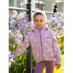 Casaco com capuz LeMieux Zip Through Mini Charlie Fondant Rosa