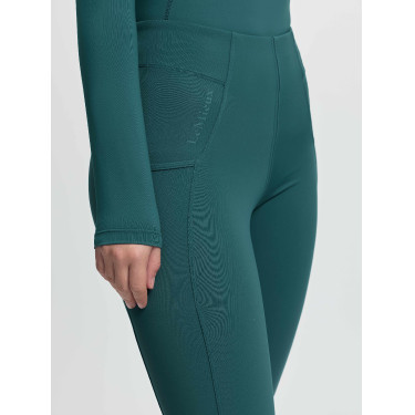 Calças de equitação Young Rider LeMieux Orla Harlow Coral Crush Selva Branco