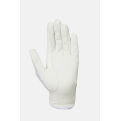 Luvas de equitação Horze Ally mesh Branco brilhante