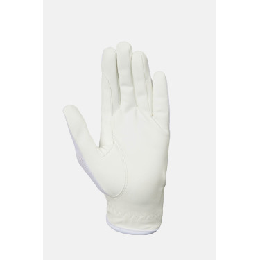 Luvas de equitação Horze Ally mesh Branco brilhante