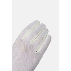 Luvas de equitação Horze Ally mesh Branco brilhante