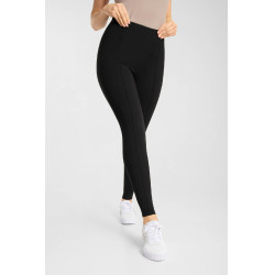 Legging de equitação full grip Horze Katharina efeito adelgaçante feminino Preto