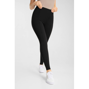 Legging de equitação full grip Horze Katharina efeito adelgaçante feminino Preto