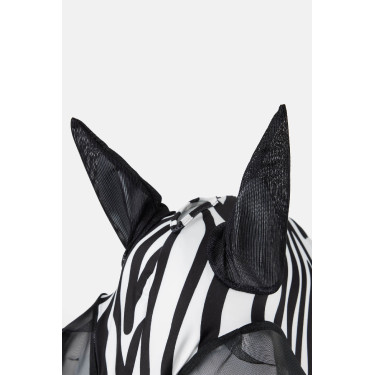 Máscara anti-moscas Horze Elastic com zíper Zebra Motivos Máscara anti-moscas Horze Elastic com zíper Zebra Motivos