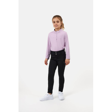 Calças Horze Young Rider Chara full grip Preto