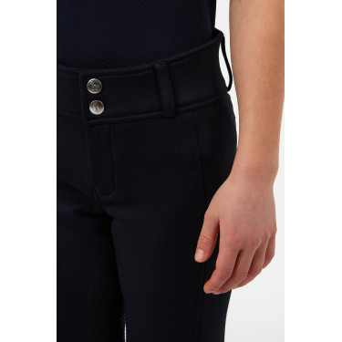 Calças Horze Young Rider Chara full grip Marinho escuro Azul