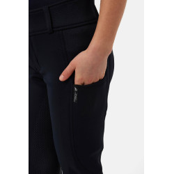 Calças Horze Young Rider Chara full grip Marinho escuro Azul