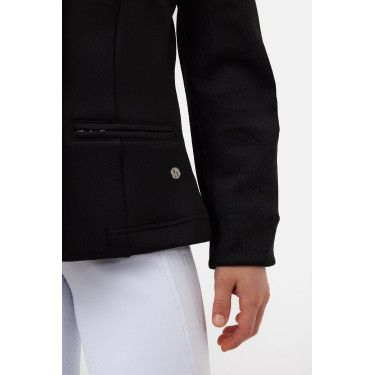 Casaco de concurso Horze Young Rider Tilda infantil Preto