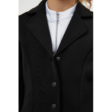 Casaco de concurso Horze Young Rider Tilda infantil Preto