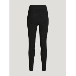 Legging Tommy Hilfiger Equestrian Elmira feminino full grip com strass Preto