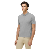 Polo de mangas curtas Tommy Hilfiger Equestrian homem Cinza mesclado Cinzento