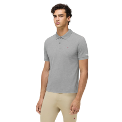 Polo de mangas curtas Tommy Hilfiger Equestrian homem Cinza mesclado Cinzento