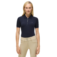Pólo com fecho Anaheim Tommy Hilfiger Equestrian mulher Céu do deserto Azul Pólo com fecho Anaheim Tommy Hilfiger Equestrian mulher Céu do deserto Azul