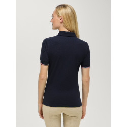 Pólo com fecho Anaheim Tommy Hilfiger Equestrian mulher Céu do deserto Azul